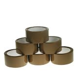 Standard Brown 48 mm Solvent Packing Tapes - An image of Macfarlane Packaging's standard tapes. Check out our full range of tapes.