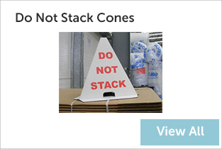 do not stack cones